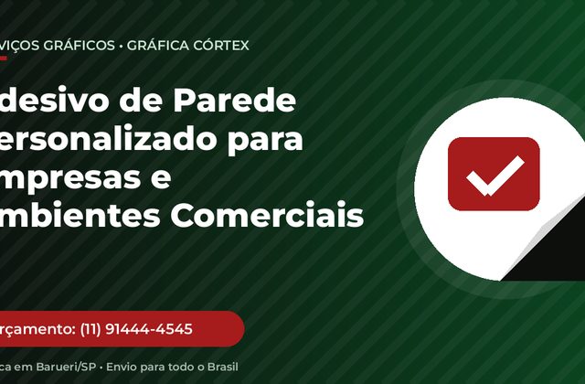 Adesivo de Parede Personalizado para Empresas e Ambientes Comerciais