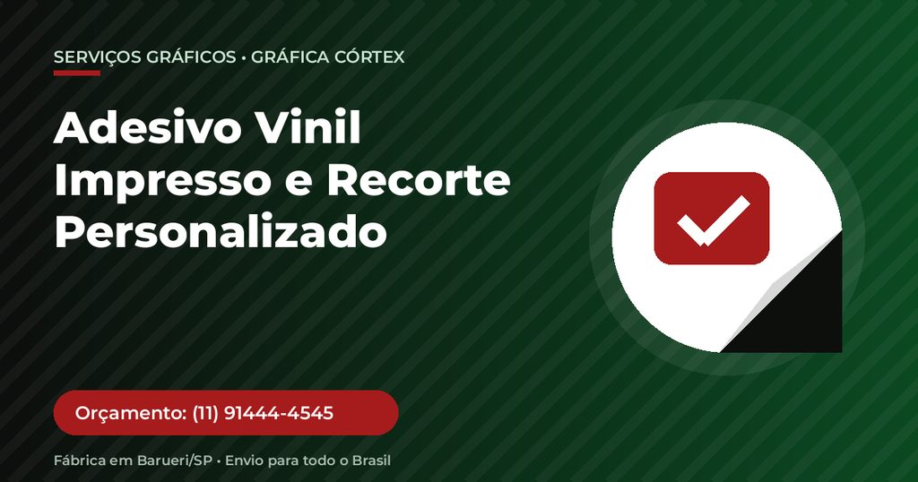 Adesivo Vinil Impresso e Recorte Personalizado