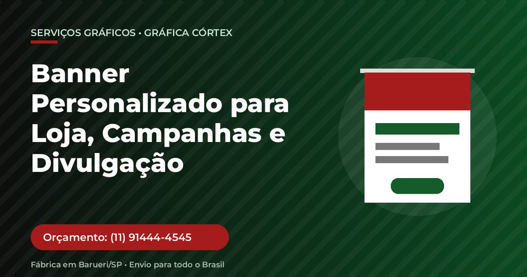 Banner Personalizado para Loja, Campanhas e Divulgação